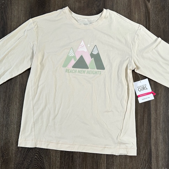 Athleta Girl Supima Oversized Graphic Top - Picture 1 of 4